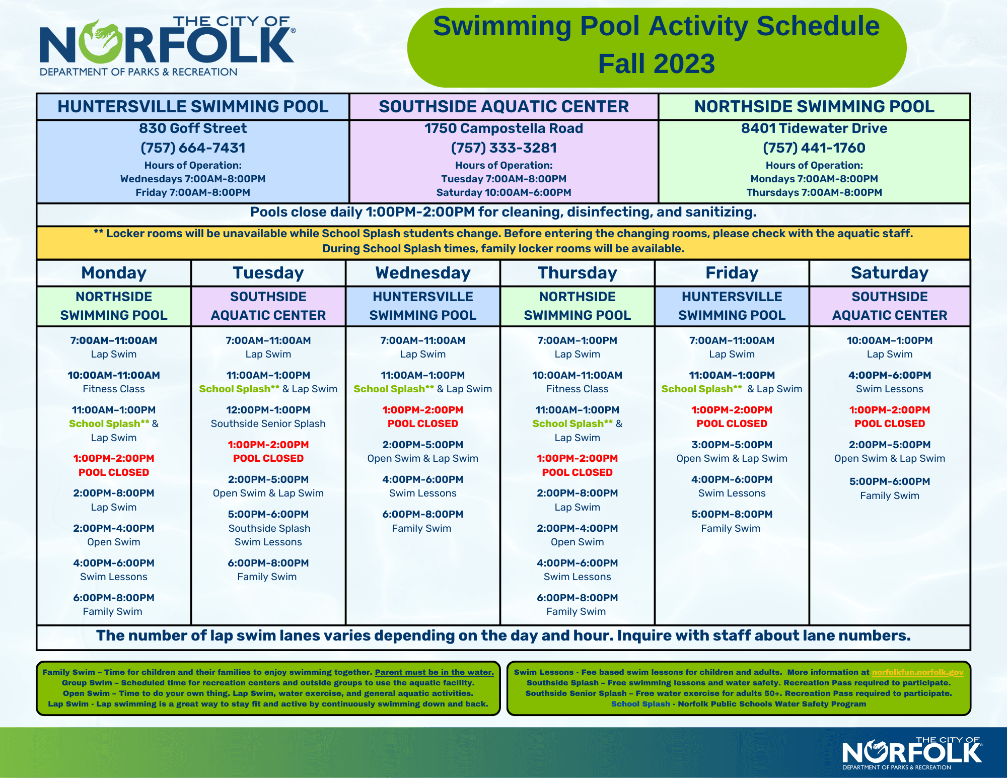 Pools/Splash Pads | City of Norfolk, Virginia