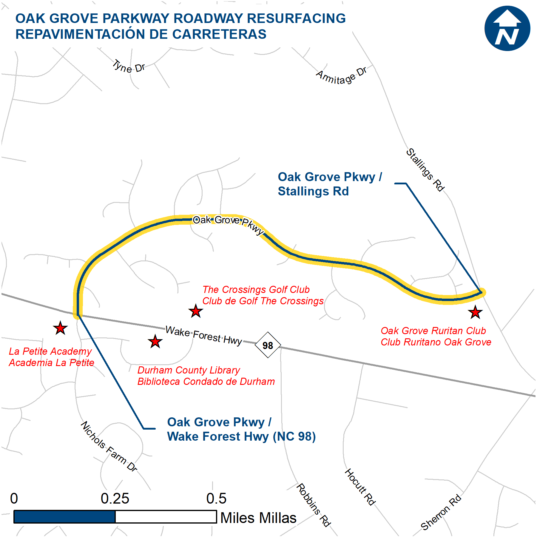 Oak Grove Parkway Resurfacing | Durham, NC